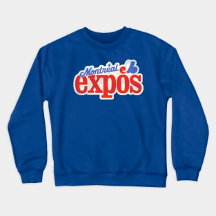 Defunct Montreal Expos Baseball Team Crewneck Sweatshirt